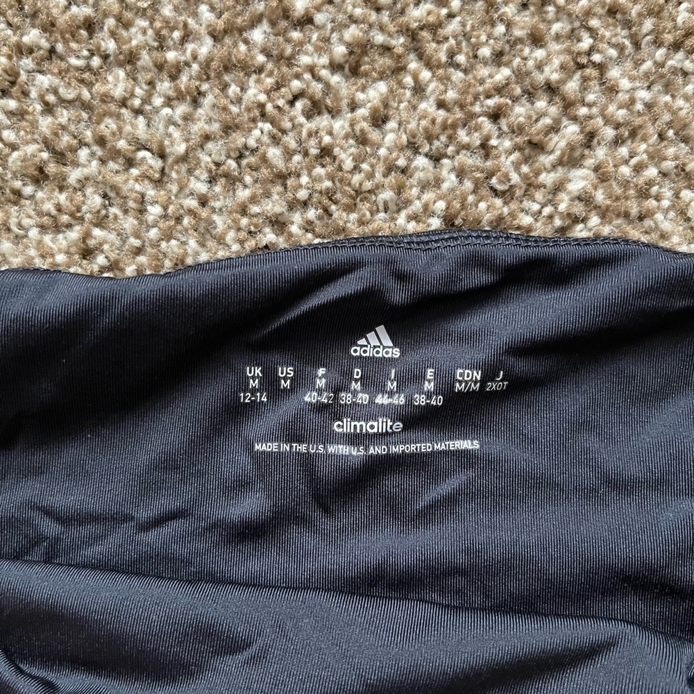 Adidas black spandex . Womens medium